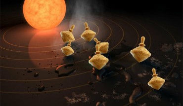 Over-tilting exoplanets. Image credit: NASA / JPL-Caltech / Sarah Millholland.