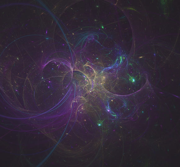 Positronium is a hydrogen-like atom consisting of a positron and an electron revolving around each other. Image credit: Pete Linforth.