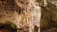 Roman quarry inscription thought to have been done by a detachment from the Second Legion under the junior officer Agricola. Image credit: Newcastle University.