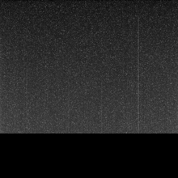 Taken on June 10, 2018, this noisy, incomplete image was the last data NASA’s Opportunity rover sent back from Mars. Image credit: NASA / JPL-Caltech / Cornell / ASU.