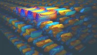A 3D image of a supercrystal from phase-field simulations. Image credit: L-Q Chen Group, Penn State.