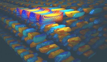 A 3D image of a supercrystal from phase-field simulations. Image credit: L-Q Chen Group, Penn State.