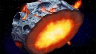 As a metallic asteroid such as Psyche cooled and solidified, iron volcanoes may have erupted onto its surface. Image credit: Elena Hartley.