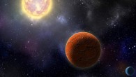 An artist’s conception of HD 21749c, the first Earth-sized planet found by NASA’s Transiting Exoplanets Survey Satellite (TESS), as well as its sibling, HD 21749b, a warm sub-Neptune-sized world. Image credit: Robin Dienel / Carnegie Institution for Science.