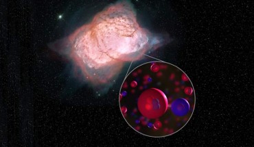 Güsten et al detected the first type of molecule that ever formed in the Universe -- HeH+. This discovery confirms a key part of our basic understanding of the early Universe and how it evolved over billions of years into the complex chemistry of today. Image credit: NASA’s Ames Research Center.