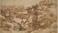 The Landscape (Paesaggio), inv. 8P, by Leonardo Da Vinci.