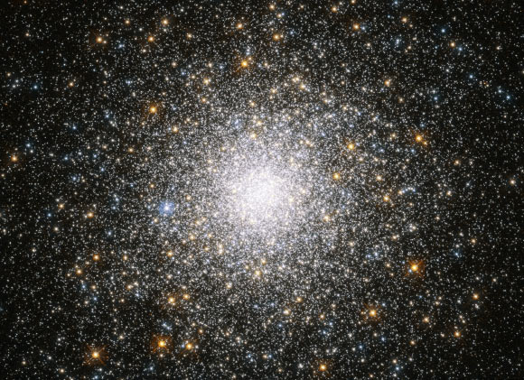 This Hubble image shows a globular cluster called Messier 75. Image credit: NASA / ESA / Hubble / F. Ferraro et al.