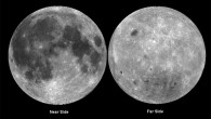 Global map of the albedo from the 750 nm filter of the UV-VIS camera onboard NASA’s Clementine spacecraft. The image shows the near side and far side of the Moon in Lambert, equal-area projection. Image credit: NASA.