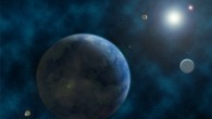 An artist’s conception of the HR 858 planetary system. Image credit: Sci-News.com.