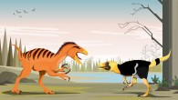 Phuwiangvenator yaemniyomi (left) and Vayuraptor nongbualamphuensis. Image credit: Adun Samathi / Rheinische Friedrich-Wilhelms Universität Bonn.