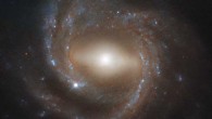 This Hubble image shows the barred spiral galaxy NGC 7773. The image is made up of observations from Hubble’s Wide Field Camera 3 (WFC3) in the infrared and optical parts of the spectrum. Three filters were used to sample various wavelengths. The color results from assigning different hues to each monochromatic image associated with an individual filter. Image credit: NASA / ESA / Hubble / J. Walsh.