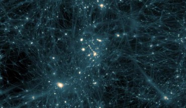 No one knows what dark matter is, but this invisible form of matter makes up roughly a quarter of the Universe. Image credit: NASA’s Goddard Space Flight Center.