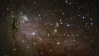 This Hubble image shows the irregular galaxy IC 10. The image is made up of observations from Hubble’s Advanced Camera for Surveys (ACS) in the optical part of the spectrum. It is based on data obtained through three filters. The color results from assigning different hues to each monochromatic image associated with an individual filter. Image credit: NASA / ESA / Hubble / F. Bauer.