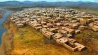 This is an artist’s impression of Çatalhöyük. Image credit: Dan Lewandowski.