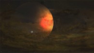 An artist’s impression of the circumplanetary disk around PDS 70c. Image credit: NRAO / AUI / NSF / S. Dagnello.