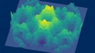 A 3D representation of the spin-excitation continuum -- a possible hallmark of a quantum spin liquid -- observed in a single crystal sample of cerium zirconium pyrochlore. Image credit: Tong Chen / Rice University.