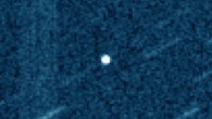 This image (colorized), taken by the International Scientific Optical Network (ISON), shows the near-Earth asteroid 2019 OK. Image credit: S. Schmalz / ISON.