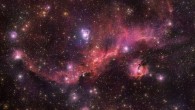 Colorful and wispy Sharpless 2-296 forms the ‘wings ‘ of an area of sky known as the Seagull Nebula -- named for its resemblance to a gull in flight. This celestial bird contains a fascinating mix of intriguing astronomical objects. Glowing clouds weave amid dark dust lanes and bright stars. The Seagull Nebula -- made up of dust, hydrogen, helium and traces of heavier elements -- is the hot and energetic birthplace of new stars. Image credit: ESO / VPHAS+ Team / N.J. Wright, Keele University.