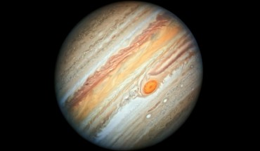 This new Hubble image of Jupiter, taken on June 27, 2019, reveals the giant planet’s Great Red Spot, and a more intense color palette in the clouds swirling in Jupiter's turbulent atmosphere than seen in previous years. The colors, and their changes, provide important clues to ongoing processes in Jupiter’s atmosphere. The bands are created by differences in the thickness and height of the ammonia ice clouds. The colorful bands, which flow in opposite directions at various latitudes, result from different atmospheric pressures. Lighter bands rise higher and have thicker clouds than the darker bands. Image credit: NASA / ESA / A. Simon, NASA’s Goddard Space Flight Center / M.H. Wong, University of California, Berkeley.