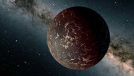 An artist’s conception of the Earth-sized exoplanet LHS 3844b which orbits a small star 49 light-years from Earth. Image credit: NASA / JPL-Caltech / R. Hurt, IPAC.