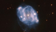 This Hubble image shows the planetary nebula NGC 5307. The color image was made from separate exposures taken in the visible and near-infrared regions of the spectrum with Hubble’s Advanced Camera for Surveys (ACS). It is based on data obtained through two filters. The color results from assigning different hues to each monochromatic image associated with an individual filter. Image credit: NASA / ESA / Hubble / R. Wade et al.