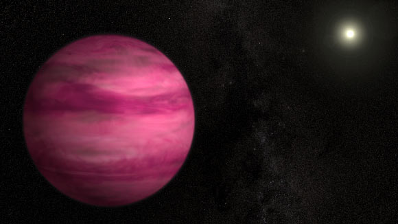 An artist’s concept of a giant exoplanet. Image credit: NASA’s Goddard Space Flight Center / S. Wiessinger.