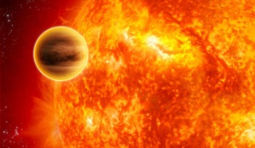 An artist’s impression of a hot-Jupiter exoplanet. Image credit: C. Carreau / ESA.