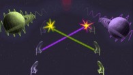 Zych et al provide the first direct analysis of quantum causal relations arising from a spatial superposition of a massive object; they show how the temporal order between time-like events can become superposed or even entangled. Image credit: University of Queensland.