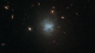 This Hubble image shows the dwarf galaxy UGC 695. The picture is made up of observations from Hubble’s Wide Field Camera 3 (WFC3) in the infrared and optical parts of the spectrum. Three filters were used to sample various wavelengths. The color results from assigning different hues to each monochromatic image associated with an individual filter. Image credit: NASA / ESA / Hubble / D. Calzetti.