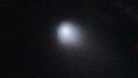 This composite image, obtained by the Gemini North Multi-Object Spectrograph on the 8.2-m Gemini North telescope, shows the interstellar comet C/2019 Q4. Image credit: Gemini Observatory / NSF / AURA / Travis Rector.