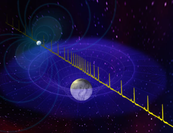 MSP J0740+6620. Image credit: B. Saxton / NRAO / AUI / NSF.