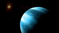 An artist’s impression of a Jupiter-like exoplanet and a cool red dwarf. Image credit: CARMENES / RenderArea / J. Bollain / C. Gallego.