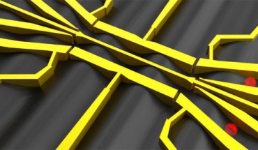 3D render of the semiconductor nanostructure. Image credit: Hermann Edlbauer.