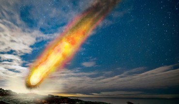An illustrated meteorite impact scenario to exemplify the Siljan impact event. Image credit: Henrik Drake.