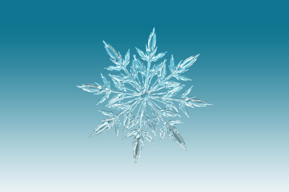 Moberg et al show that the smallest water clusters that can sustain ice contain only around 90 water molecules. Image credit: Gerd Altmann.