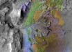 This image from NASA’s Mars Reconnaissance Orbiter shows Jezero Crater on Mars, the landing site for NASA’s Mars 2020 mission. On ancient Mars, water carved channels and transported sediments to form fans and deltas within lake basins. Examination of spectral data acquired from orbit show that some of these sediments have minerals that indicate chemical alteration by water. Here in Jezero Crater delta, sediments contain clays and carbonates. Image credit: NASA / JPL-Caltech / MSSS / JHU-APL.