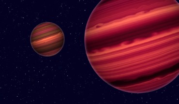 An artist’s rendering of two brown dwarfs. Image credit: Roberto Molar Candanosa & Sergio Dieterich, Carnegie Institution for Science.