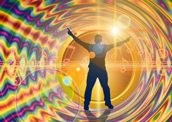 Music is universal: it exists in every society (both with and without words), varies more within than between societies, regularly supports certain types of behavior, and has acoustic features that are systematically related to the goals and responses of singers and listeners. Image credit: Gerd Altmann.