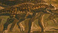 Two individuals of Majungasaurus chasing Rapetosaurus, with Masiakasaurus in the foreground. Image credit: ABelov2014, abelov2014.deviantart.com / CC BY-SA 3.0.