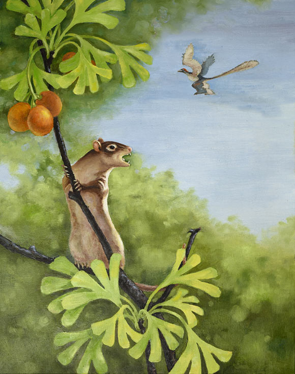A life reconstruction of the Cretaceous multituberculate Jeholbaatar kielanae. Image credit: Yong Xu.