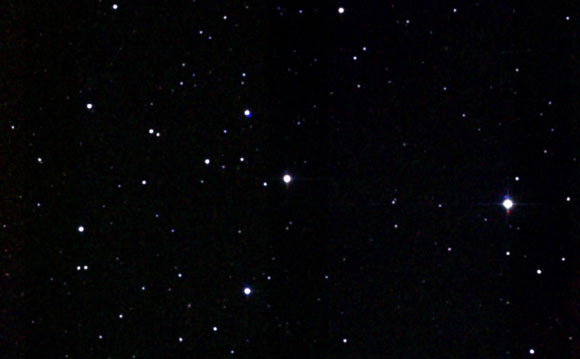 Gliese 1252 (center). Image credit: Centre de Données astronomiques de Strasbourg / SIMBAD / 2MASS.
