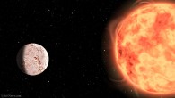 An artist’s impression of the super-Earth Gliese 1252b and its parent star. Image credit: Sci-News.com.