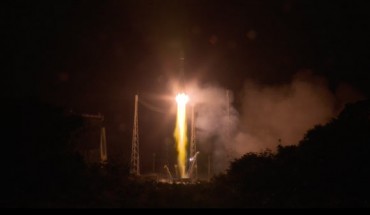 ESA’s Cheops spacecraft lifts off from Europe’s Spaceport in Kourou, French Guiana. Image credit: ESA.