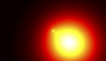 A faint gamma-ray glow around the Geminga pulsar. Image credit: NASA’s Goddard Space Flight Center / M. Di Mauro.