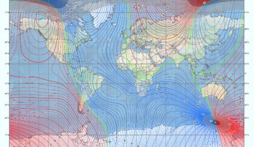 The World Magnetic Model 2020. Image credit: NOAA’s National Centers for Environmental Information / British Geological Survey.