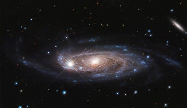 This Hubble image shows the barred spiral galaxy UGC 2885. Image credit: NASA / ESA / B. Holwerda, University of Louisville.