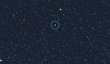 Alpha Draconis (circled). Image credit: NASA / MIT / TESS.