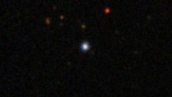 This image shows the ancient dwarf star J0815+4729 (center). Image credit: Centre de Données astronomiques de Strasbourg / SIMBAD / SDSS.
