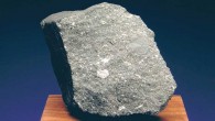 Curious Marie is a sample of the Allende meteorite, which fell in northern Mexico in February 1969. The white, fuzzy-looking features in this fragment are calcium-aluminum-rich inclusions -- some of the first solids to condense in the Solar System. Image credit: The Planetary Society.