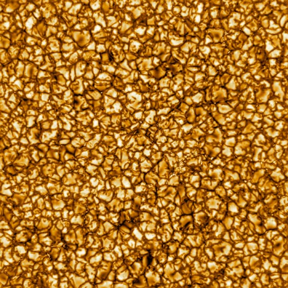 This image of the Sun’s surface was captured by NSF’s Inouye Solar Telescope. The image, taken at 789 nm, shows features as small as 30 km (18 miles). Image credit: NSO / NSF / AURA.